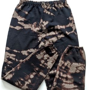 Black Reverse Tie Dye Sweatpants